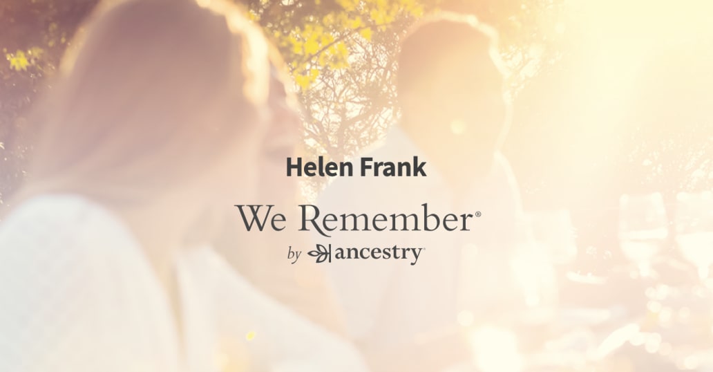 Helen Frank Obituary